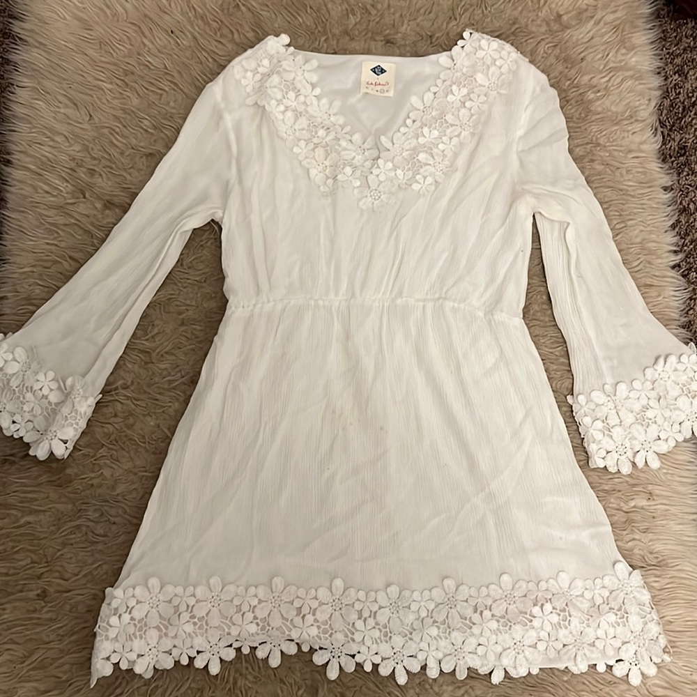 White floral dress